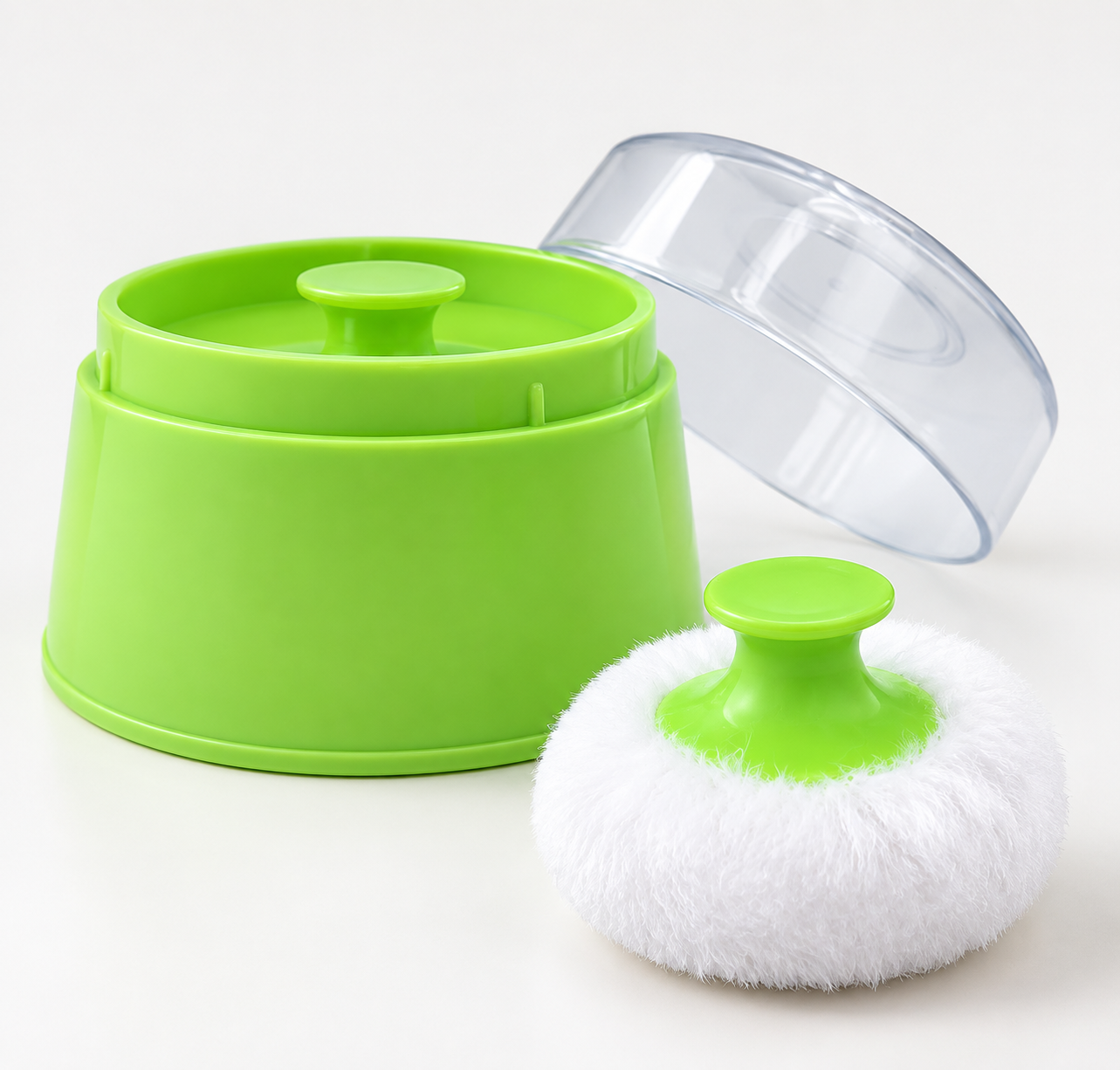 Baby Powder Puff with Container – Mess-Free Talcum Applicator for Newborns_2