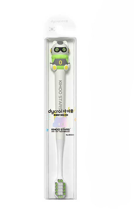 Kids Toothbrush Cartoon Robot – Soft Silicone Bristles for Ages 3-10_3