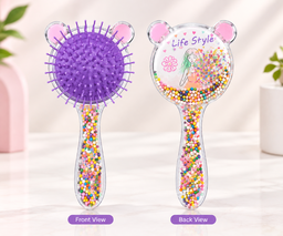 Kids Hair Brush Glitter – Detangling Brush for Girls & Toddlers