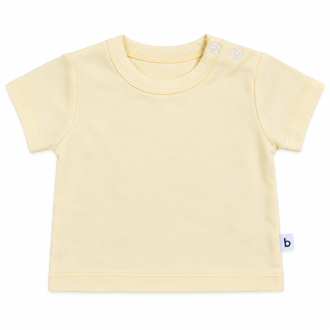 Bundlee Baby Short Sleeve T-Shirt | Cream