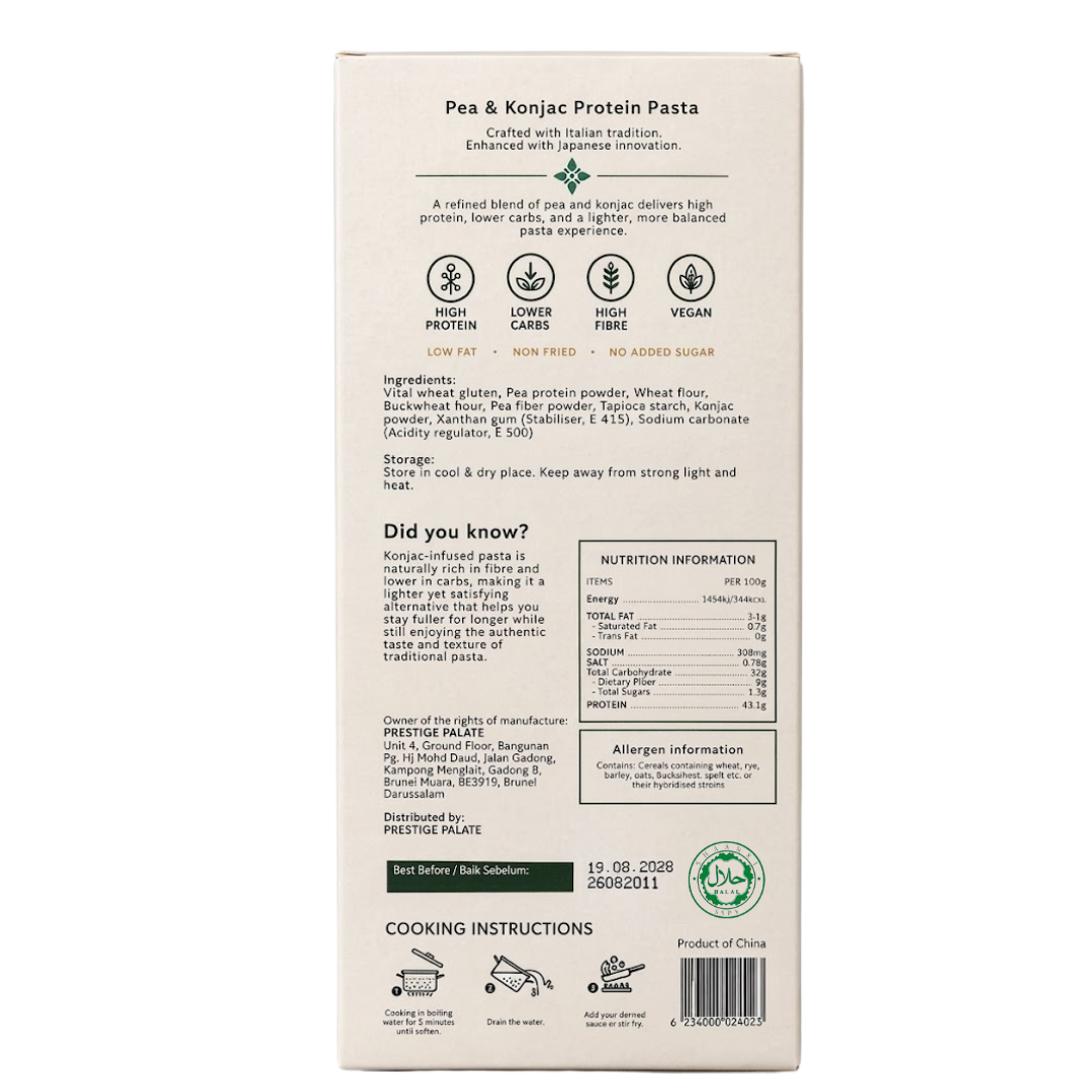 BRU Plant-Based Pea & Konjac Protein Pasta 200g_1