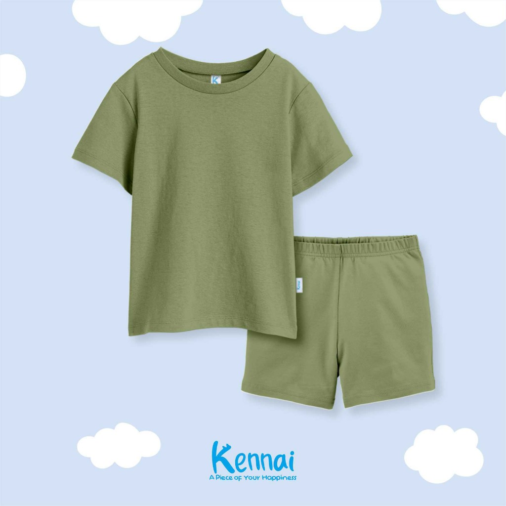SETELAN PENDEK POLOS MOSS GREEN