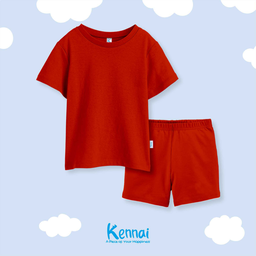 SETELAN PENDEK POLOS RED