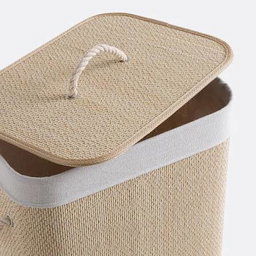 Panier à linge en bambou 60L