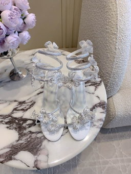 Rene Coavilla new crystal flower Heels