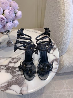Rene Coavilla new crystal flower Heels