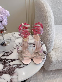 Rene Coavilla new crystal flower Heels