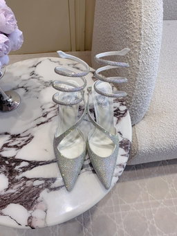 Rene Coavilla new crystal flower Heels