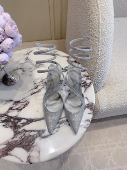 Rene Coavilla new crystal flower Heels