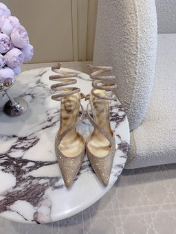 Rene Coavilla new crystal flower Heels