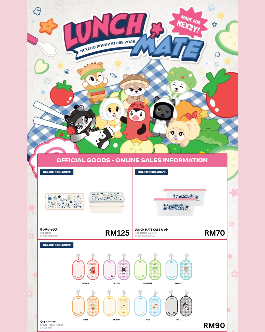 NEXZ - NEXZOO POPUP STORE 2026 "LUNCH MATE"