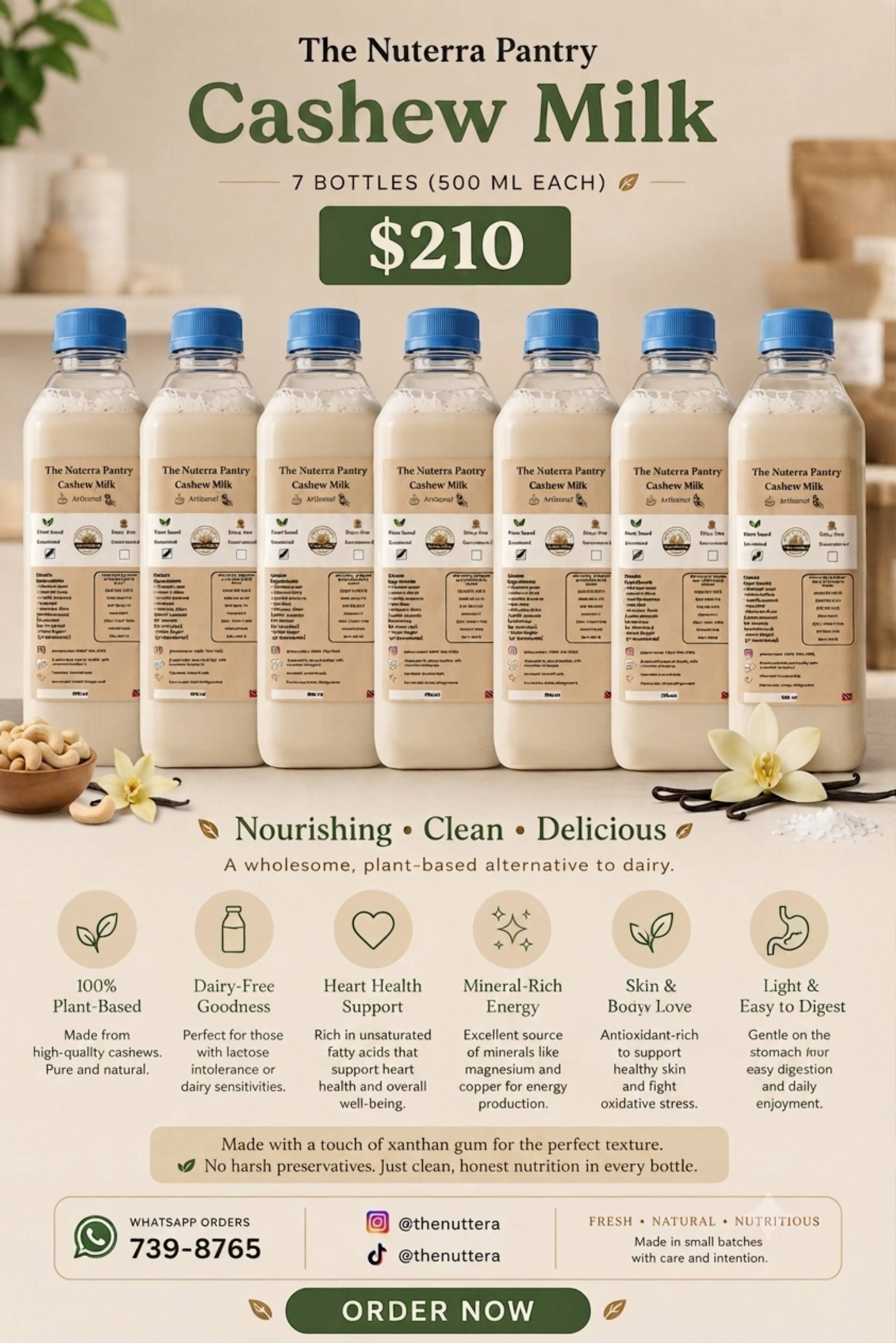 Less bloating Swap the Dairy 7 Day Challenge |Cashew Milk (500ml)_0