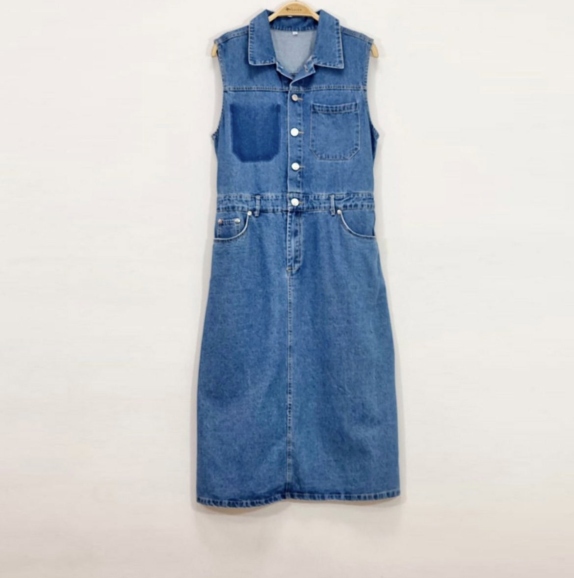Vestido jeans largo