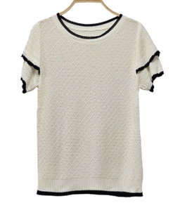 Polera de hilo, manga doble