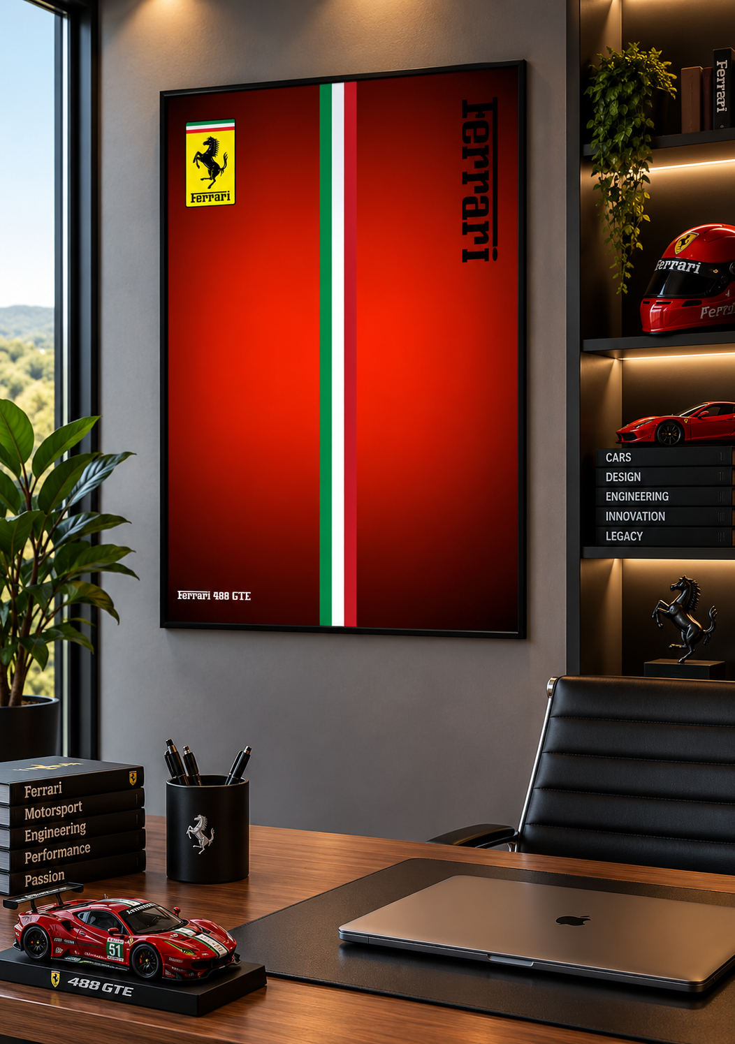 Ferrari 488 GTE Lego Technic Display Frame