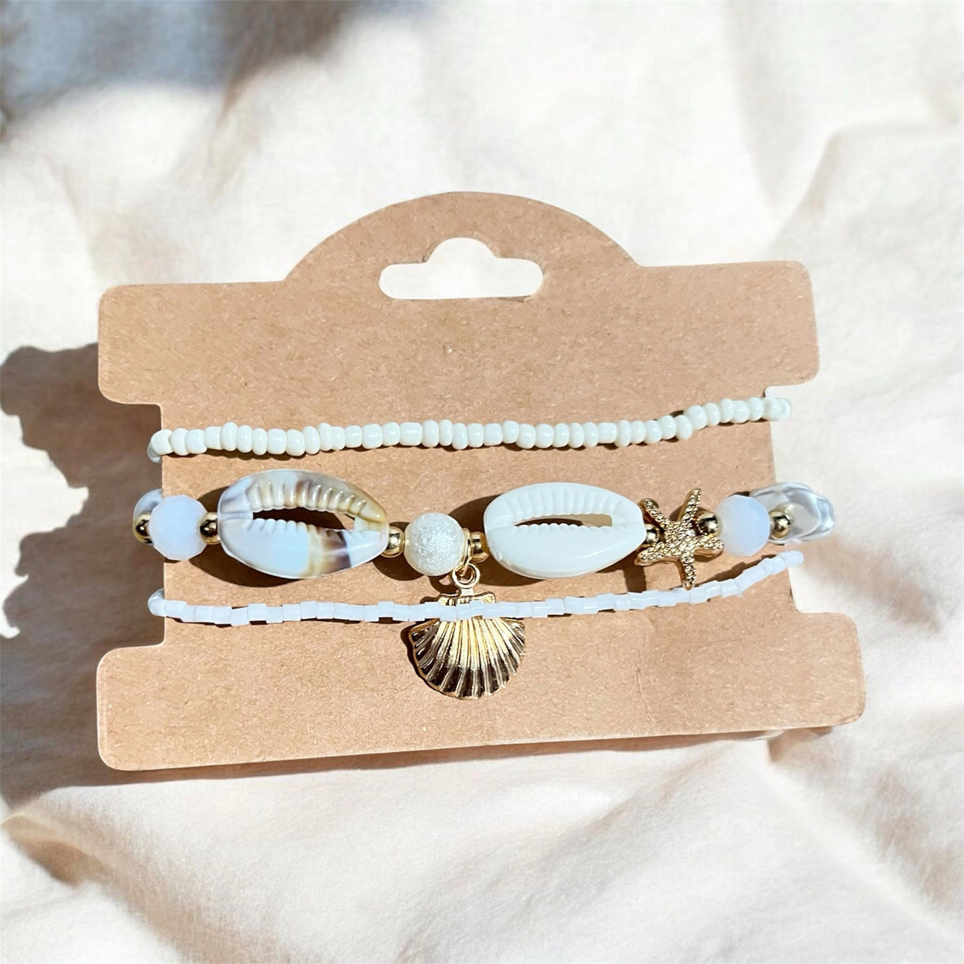 Set pulseras de perlas