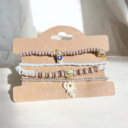 Set 4 pulseras hamsa