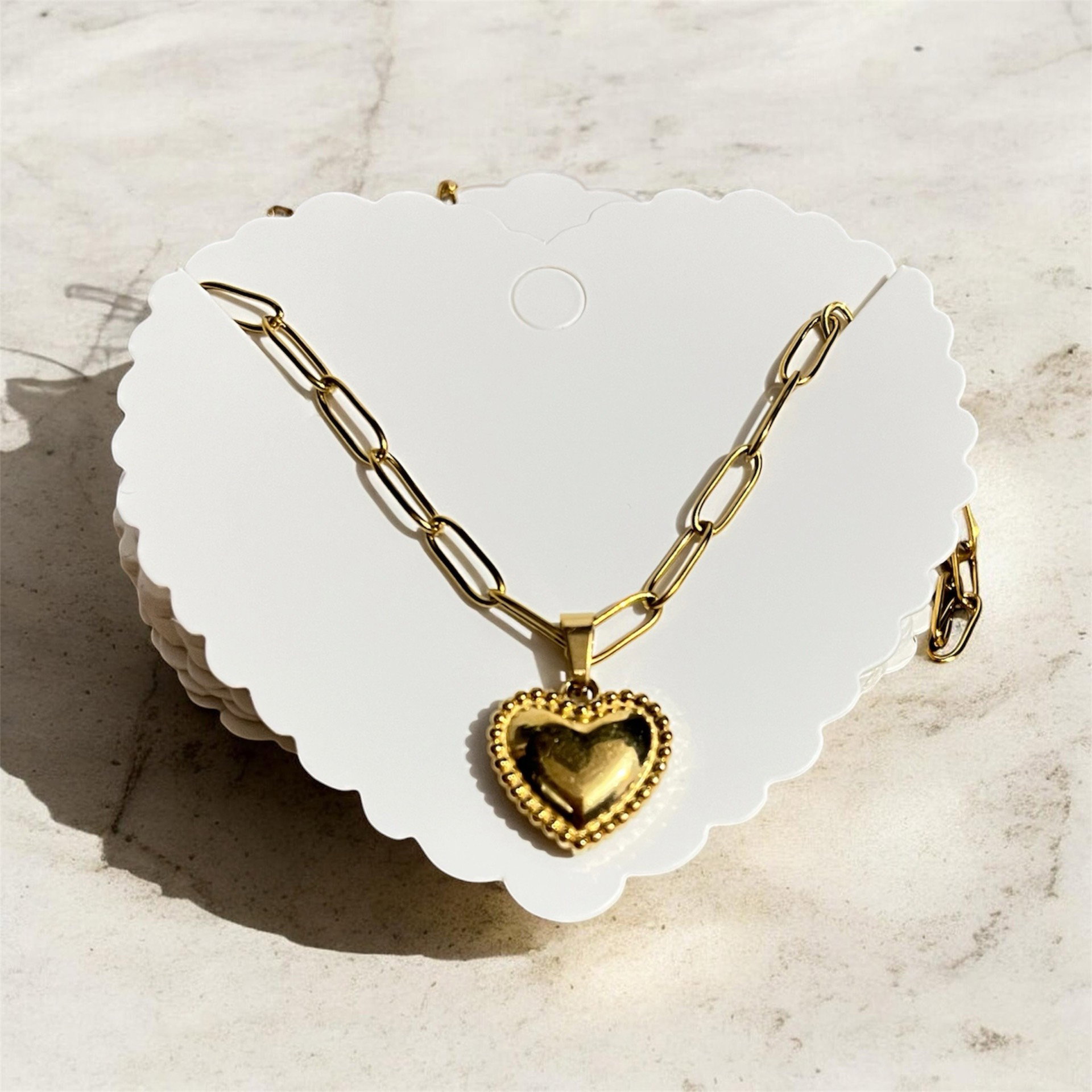 Collar cadeneta corazón