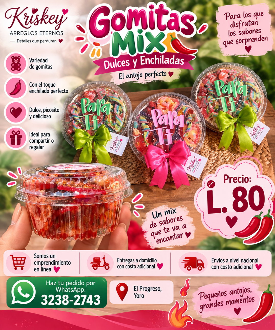🍬🌶️ Gomitas Mix – Dulces y Enchiladas