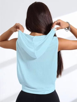 Light blue Armless Hoodies 