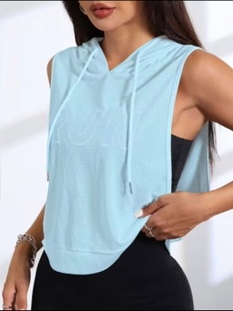 Light blue Armless Hoodies 