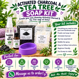 Activated Charcoal & Tea Tree Melt & Pour Soap Kit