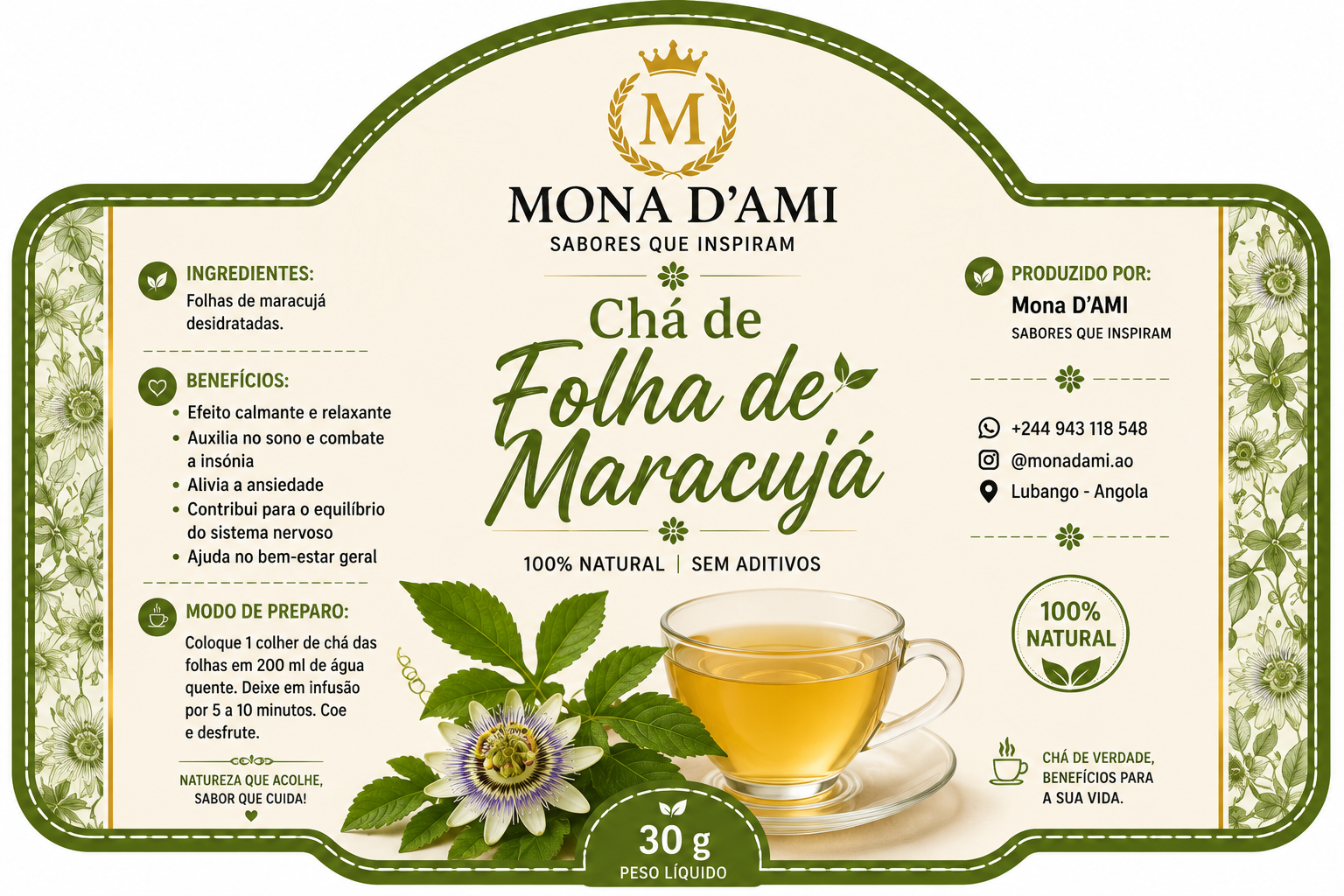 Chá de Folha de Maracujá _0