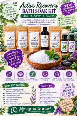 Active Recovery Bath Soak Kit