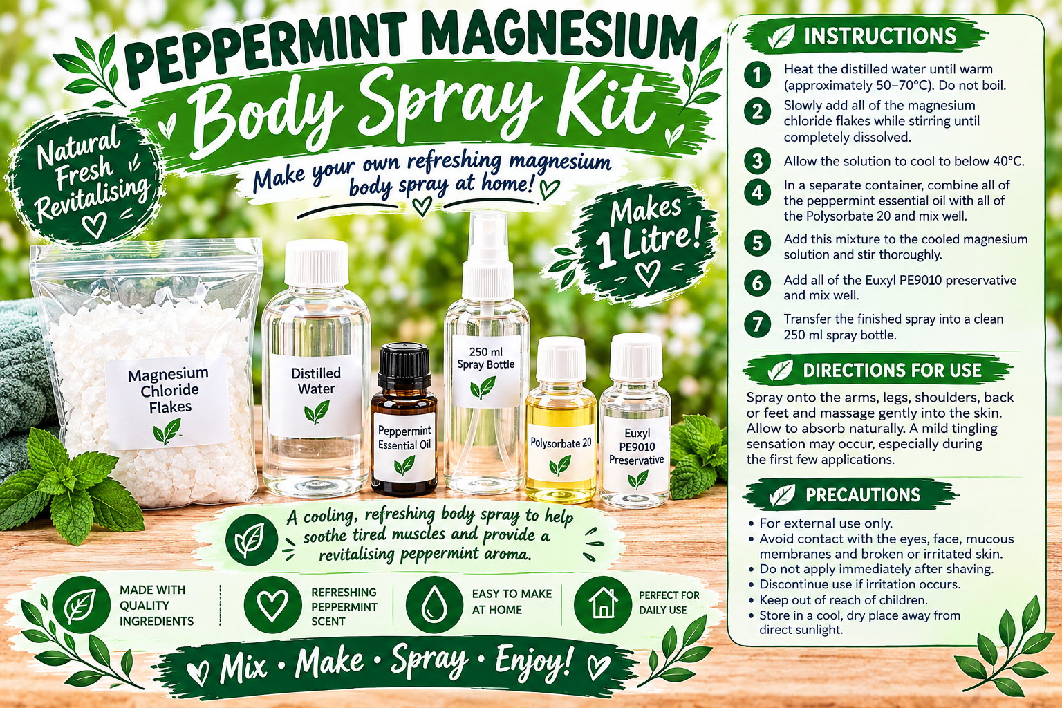 Peppermint Magnesium Body Spray Kit_0