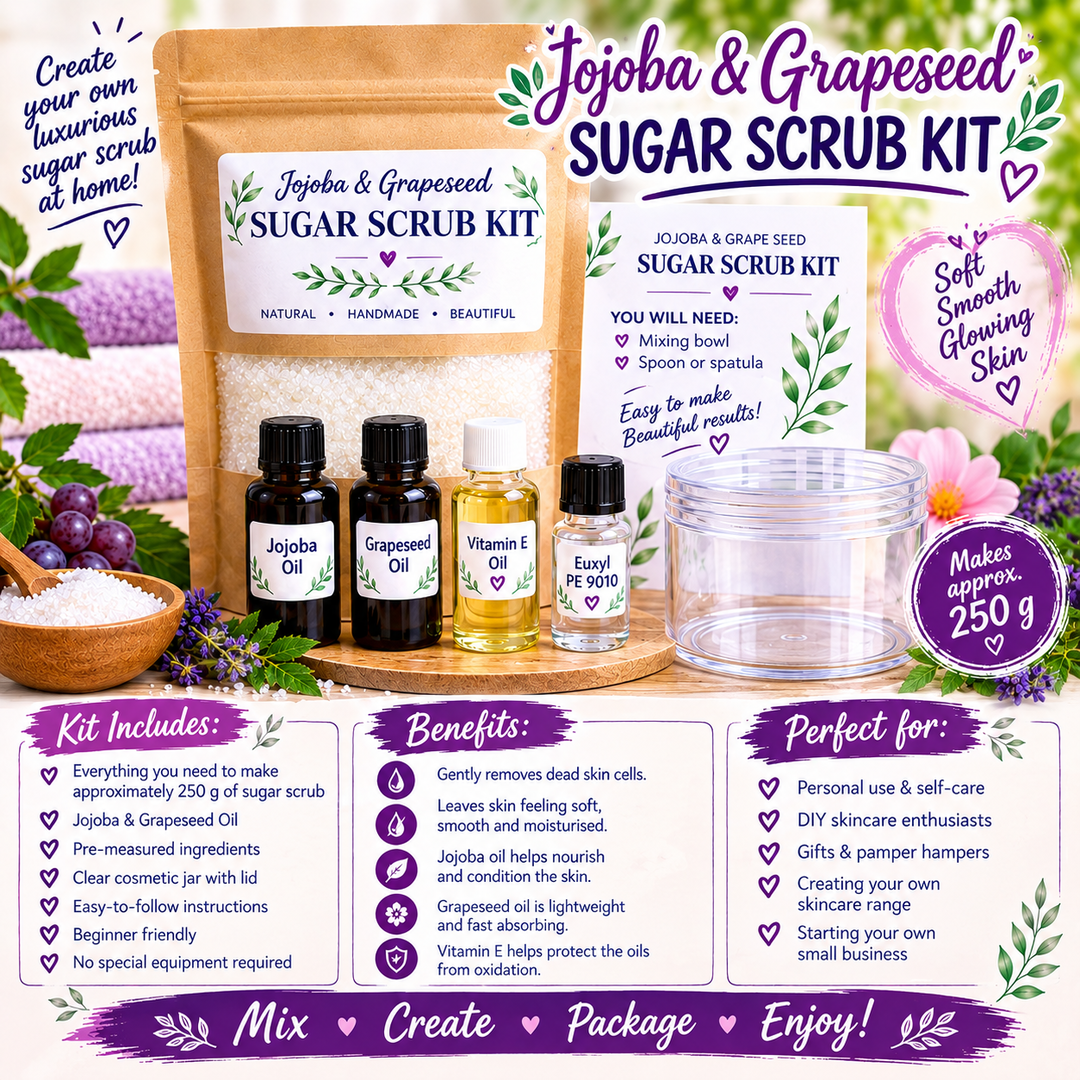 Jojoba & Grapeseed Sugar Scrub Kit