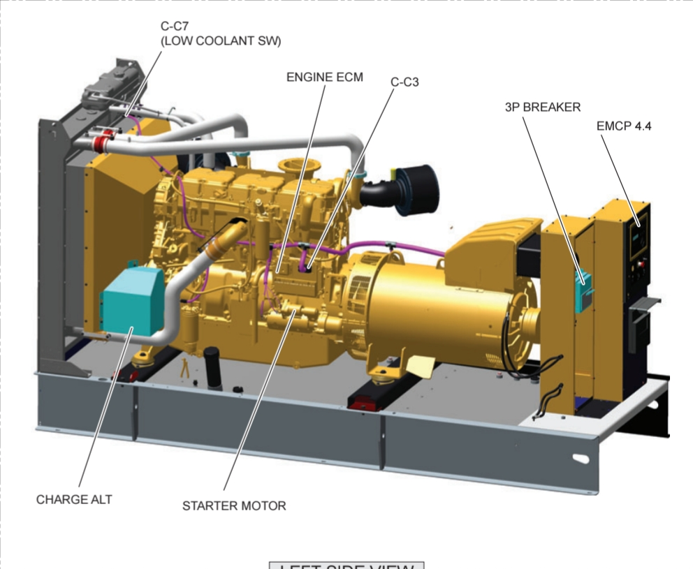 CAT SCHEMATIC C13, C15, AND C18 GENERATOR SET WITH EMCP 4.4 ELECTRICAL SYSTEM