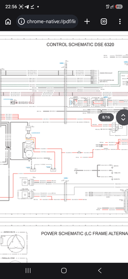 Electrical Schematic C13, C15, and C18 Generator Set 