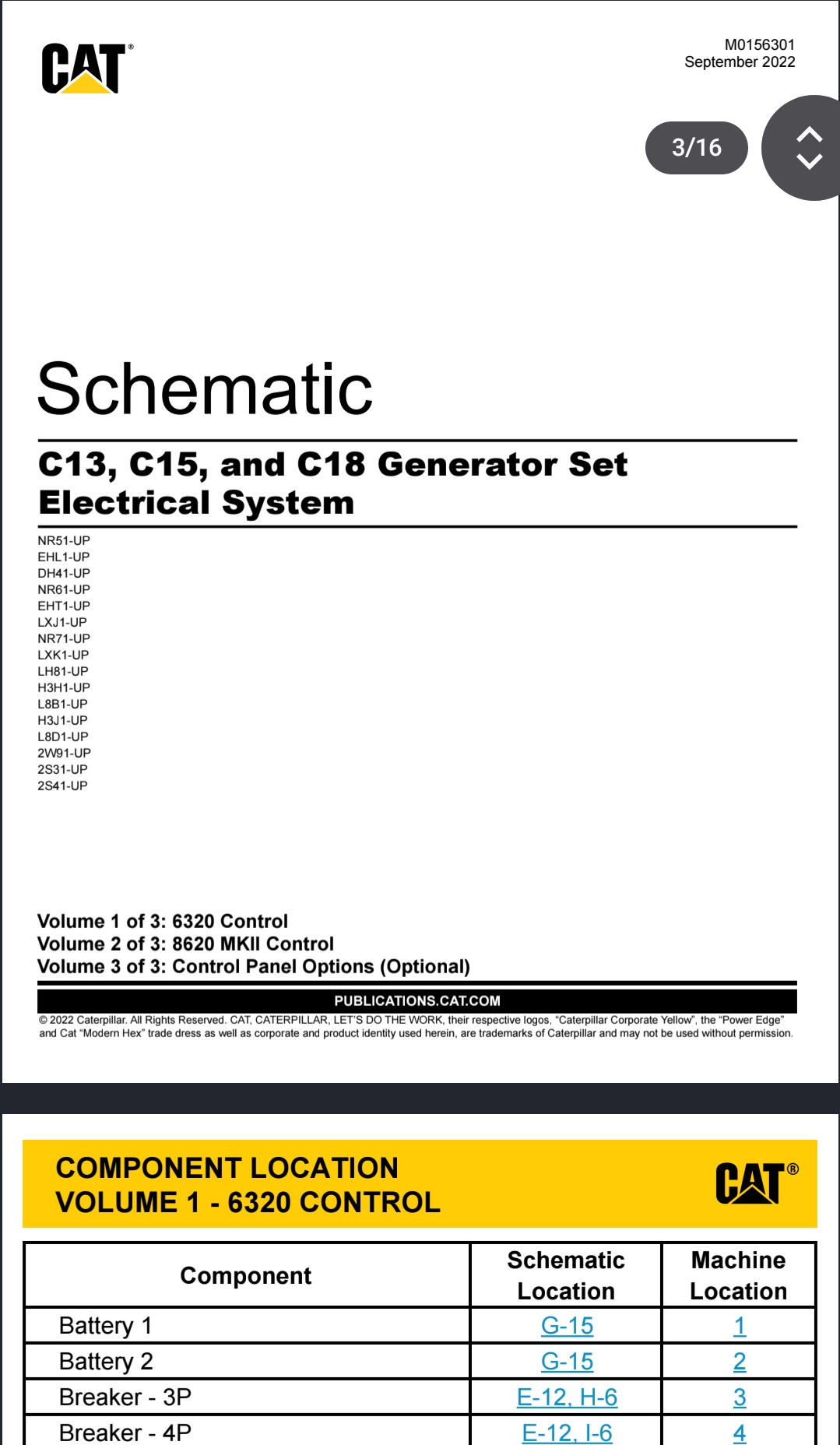 Electrical Schematic C13, C15, and C18 Generator Set _0