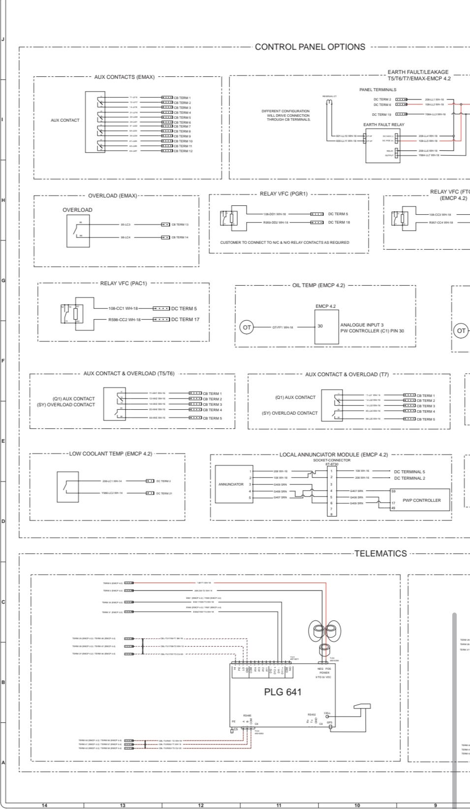 Electrical Schematic C13, C15, and C18 Generator Set with EMCP 4.2/4.2B  Electrical System_2