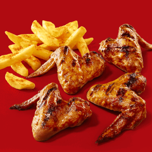 4 Flam’n Wings & Chips <<< Pedro's >>>
