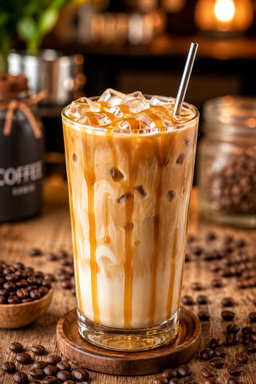 موكا باردة بالكراميل (Iced Caramel Mocha)