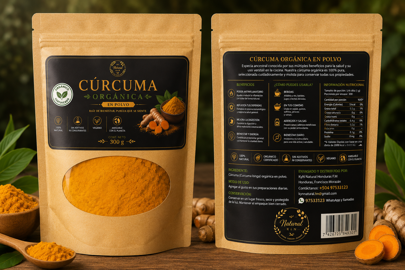 Cúrcuma Orgánica en Polvo