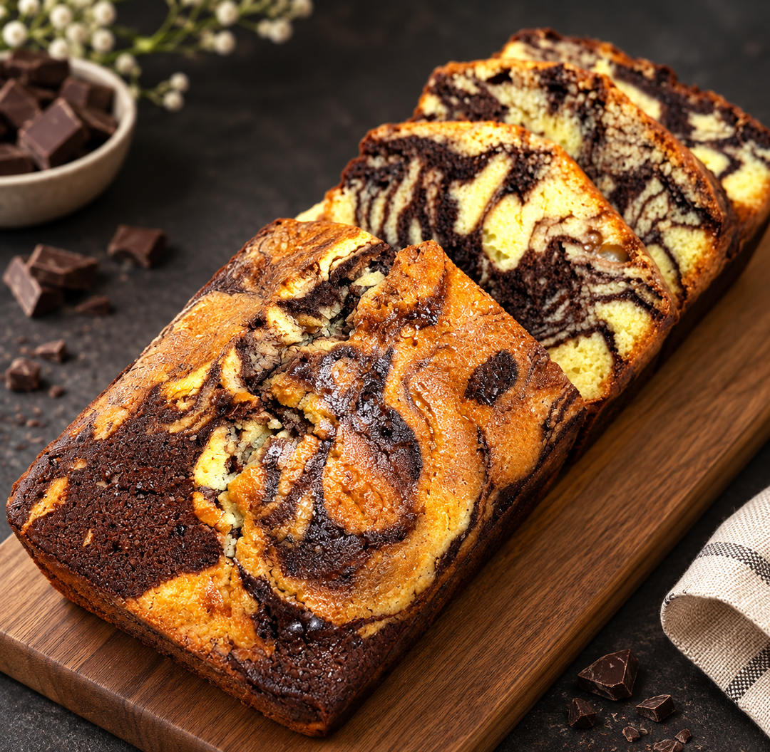 Golden Marble Chocolate Loaf