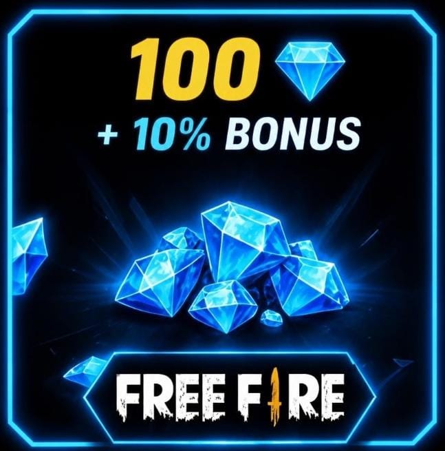 𝟭𝟬𝟬 𝗗𝗶𝗮𝗺𝗮𝗻𝘁𝗲𝘀💎 𝗙𝗙 +𝟭𝟬% 𝗕𝗼𝗻𝘂𝘀🎁