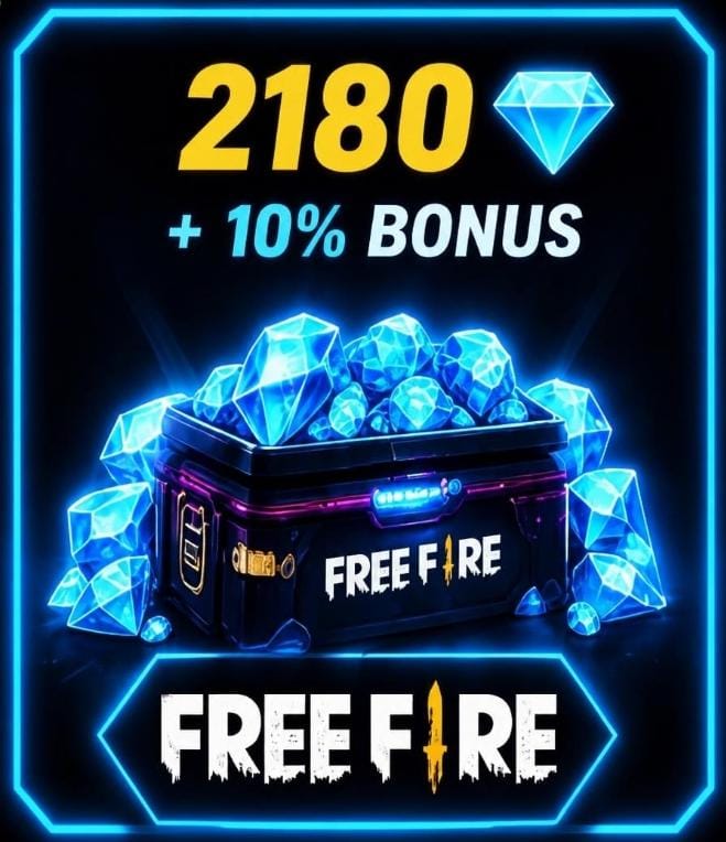 𝟮𝟭𝟴𝟬 𝗗𝗶𝗮𝗺𝗮𝗻𝘁𝗲𝘀💎 𝗙𝗙 +𝟭𝟬% 𝗕𝗼𝗻𝘂𝘀🎁