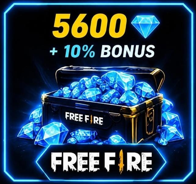 𝟱𝟲𝟬𝟬 𝗗𝗶𝗮𝗺𝗮𝗻𝘁𝗲𝘀💎 𝗙𝗙 +𝟭𝟬% 𝗕𝗼𝗻𝘂𝘀🎁