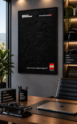Doms Charger Lego Technic Display Frame
