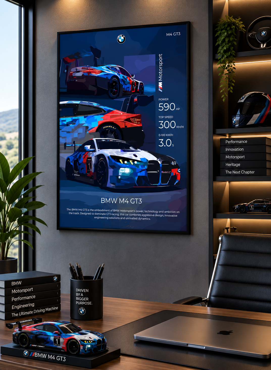 BMW M4 GT3 Lego Technic Display Frame_0