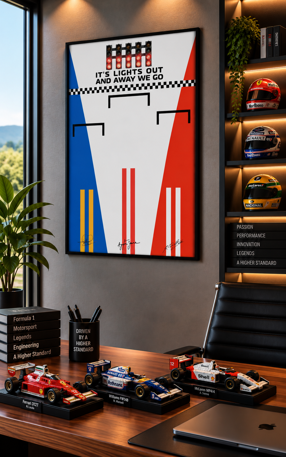 LEGO Icons F1 3-in-1 Display Frame (Senna, Schumacher & Mansell)