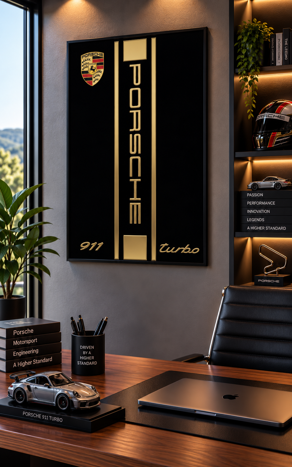 Porsche 911 turbo Lego Icons Display Frame
