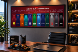 F1 Speed Champions 12 Team Horizontal Display Frame