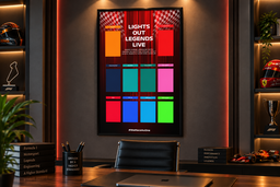 Lego F1 Speed Champions Red & White Vertical Display Frame | CLASSIC RANGE