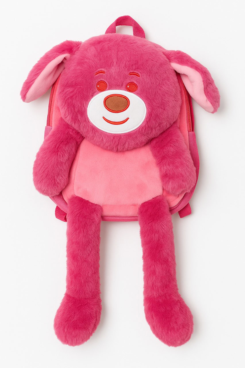 Pink Puppy Plush Backpack