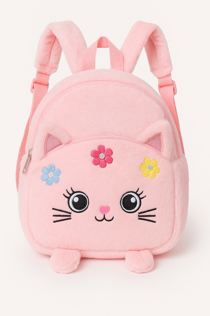 Pastel Bunny Plush Backpack