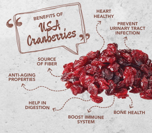 USA Ruby Dried Cranberries from Ocean Spray - 1kg_1